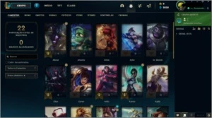 Conta platina 4 com 64% winrate - League of Legends LOL