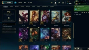 Conta platina 4 com 64% winrate - League of Legends LOL