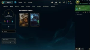 Conta platina 4 com 64% winrate - League of Legends LOL