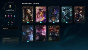 LoL Smurf - Conta NV 33 - Todas as Skins e Cromas da Samira. - League of Legends