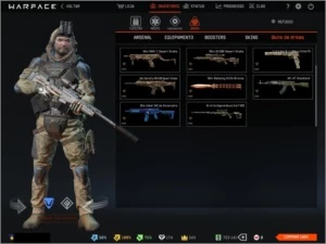 Conta Warface Patente 70