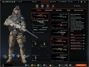Conta Warface Patente 70
