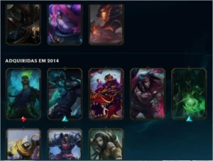Conta league of legends platina 1 83 skins LOL
