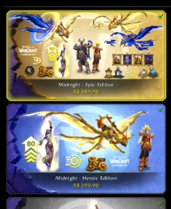 Conta Top Wow Com Midnight Epic Edition - Blizzard