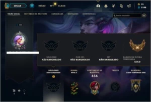 Conta unranked com 135 Champs e 76 Skins ( 2 Prestigios ) - League of Legends LOL