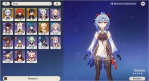 Ganyu + Zhongli + Diluc + Espinha Celestial - Genshin Impact