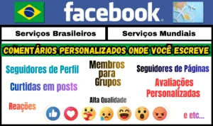 serviços Brasileiros e mundiais, sem quedas, alta Qualidade. - Redes Sociais
