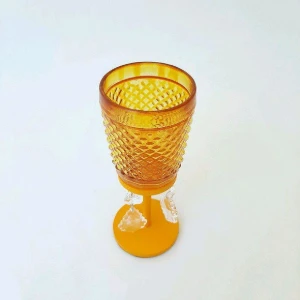 Castiçal Bico de Jaca - Amarelo - G - Artesanato e Personalizados