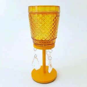 Castiçal Bico de Jaca - Amarelo - G - Artesanato e Personalizados