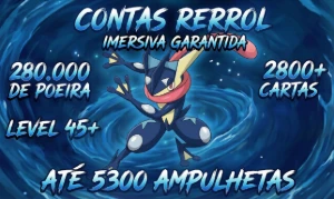 Contas Rerrol - Pokémon Tcg Pocket - Até 5300 Ampulhetas