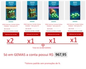 Conta Smite 22.800+ GEMAS E Muita SKIN