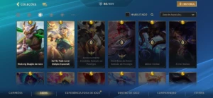 Conta Wild Rift 88 skins nível 281 Ex Challenger - League of Legends: Wild Rift LOL WR