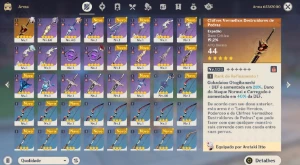AR31 - Itto + Chifres + Keqing + Jean + Qiqi + 5 tiros - Genshin Impact