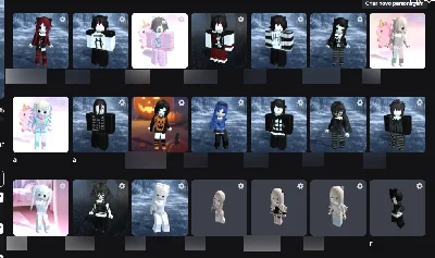 conta roblox nick de uma palavra legivel com muitos itens
