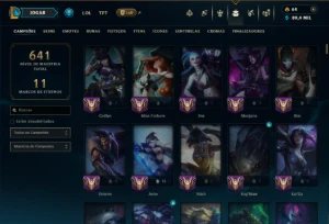 Unranked com TODOS os Champs e 184 Skins ( MONO ADC ) - League of Legends LOL