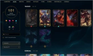 conta LoL ouro I s9 - League of Legends