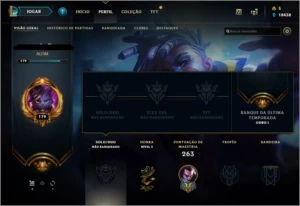 conta LoL ouro I s9 - League of Legends