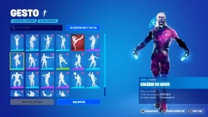 Conta com Galaxy / IKONIK / Glow / Viúva Negra / +183 Skins - Fortnite