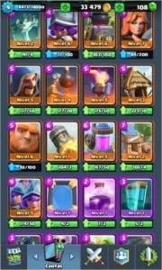 Clash royale 9 lendarias