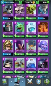 Clash royale 9 lendarias