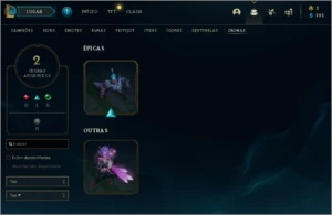 CONTA LEAGUE OF LEGENDS NV 268 COM 124 CAMPEOES LOL