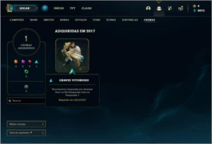 Conta Unranked com 98 Skins e 107 Champs - League of Legends LOL