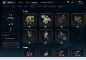 Conta Platina lv.300 156 Skins maioria épica lendária - League of Legends LOL