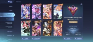 Mobile Legends 414 Skins. Muitas Skins Raras