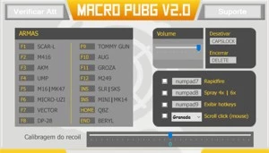 Macro para PUBG, sem risco de BANS, excelente SPRAY!