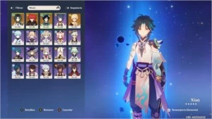 (BR)  🔴 CONTA GENSHIN ⭐AR 55⭐  Diluc (C1), Xiao, Venti - Genshin Impact