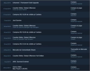 Conta steam