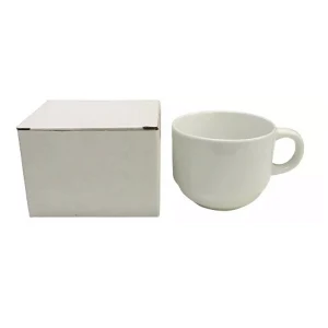 Xícaras 180 ml com Caixa para Sublimação - Artesanato e Personalizados