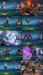 Conta Mobile Legends (Collector Gusion + Legendary Saber)