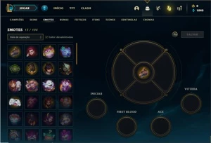 Conta prata 2 com 28 Champs e 7 Skins + 10 Espolios - League of Legends LOL
