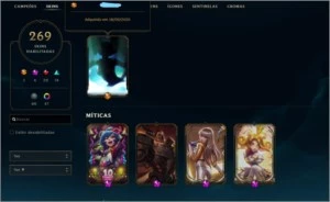 Conta lotada de skins p2 269 skins lv 358 - League of Legends LOL