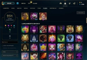 Conta Diamante 2 atualmente 250+ skins, emote qiyana chall - League of Legends LOL