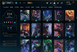 Esmeralda 3 com TODOS os champs e 334 Skins ( JG / TOP ) - League of Legends LOL