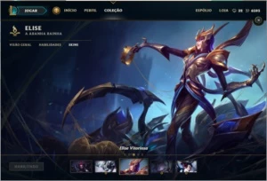 Conta League of Legends - Elise Vitoriosa - Platina S6 LOL
