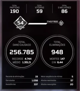 Conta smurf rastro diamante S8 - Apex Legends