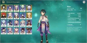 Conta AR 51 Xiao Diluc e Qiqi + Túmulo do Lobo - Genshin Impact