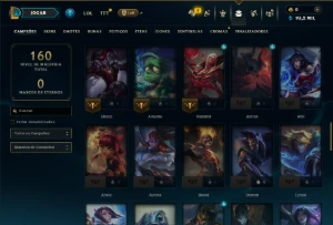 Prata 2 com 70 Champs e 8 Skins - League of Legends LOL