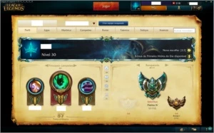 Conta League of Legends Platina IV LOL