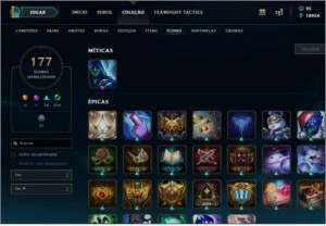 Conta LOL Diamante 4 - 230 skins - Todos os champs - League of Legends