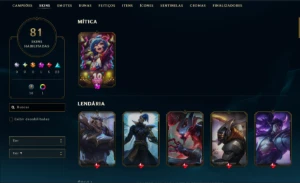 Conta Lol 2013 Unranked - Full Acesso - 81 Skins - 3184 Rps - League of Legends