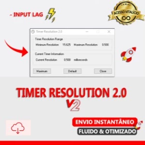 TIMER RESOLUTION 2.0 PRO┃ENTREGA IMEDIATA - Softwares e Licenças