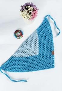 Bandana / Lenço para Cabeça em Crochê - Artesanato e Personalizados