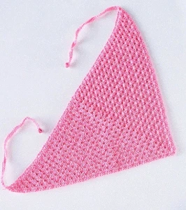 Bandana / Lenço para Cabeça em Crochê - Artesanato e Personalizados