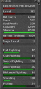 SELL EK 312 EK VAI COM SET ORNATE + SHINY BLADE - Tibia