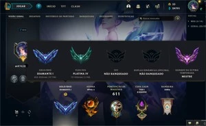 Conta League of Legends MESTRE - RARA LOL