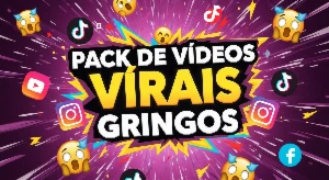 Pack videos Virais Gringos - Redes Sociais